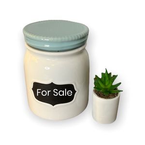 Threshold Jar w/Chalk Writing